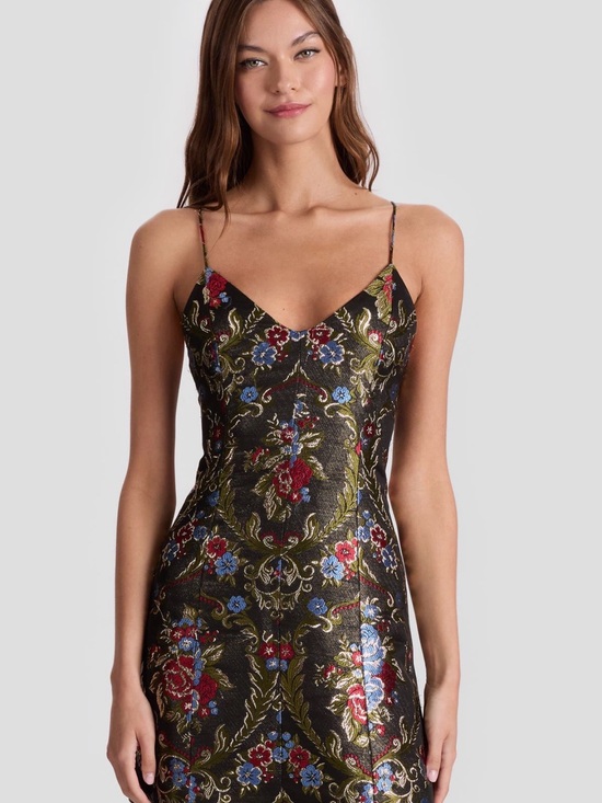 Alice + Olivia Dresses & Skirts - NWT Alice + Olivia Tayla Floral Jacquard Lantern Mini Dress | Size 12